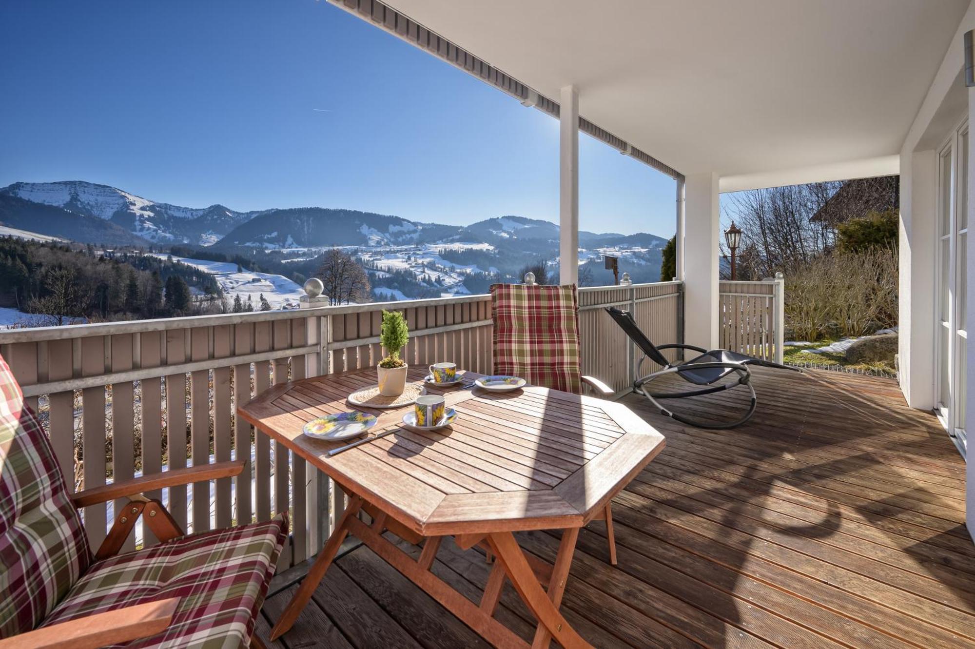 Haus "Bergblick" Ferienwohnung Falken Mit 1 Schlafzimmer 上施陶芬 外观 照片
